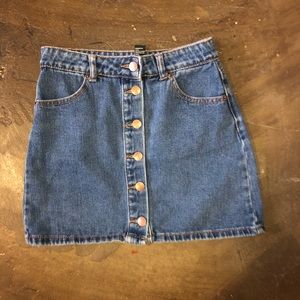 Mini Jean Skirt